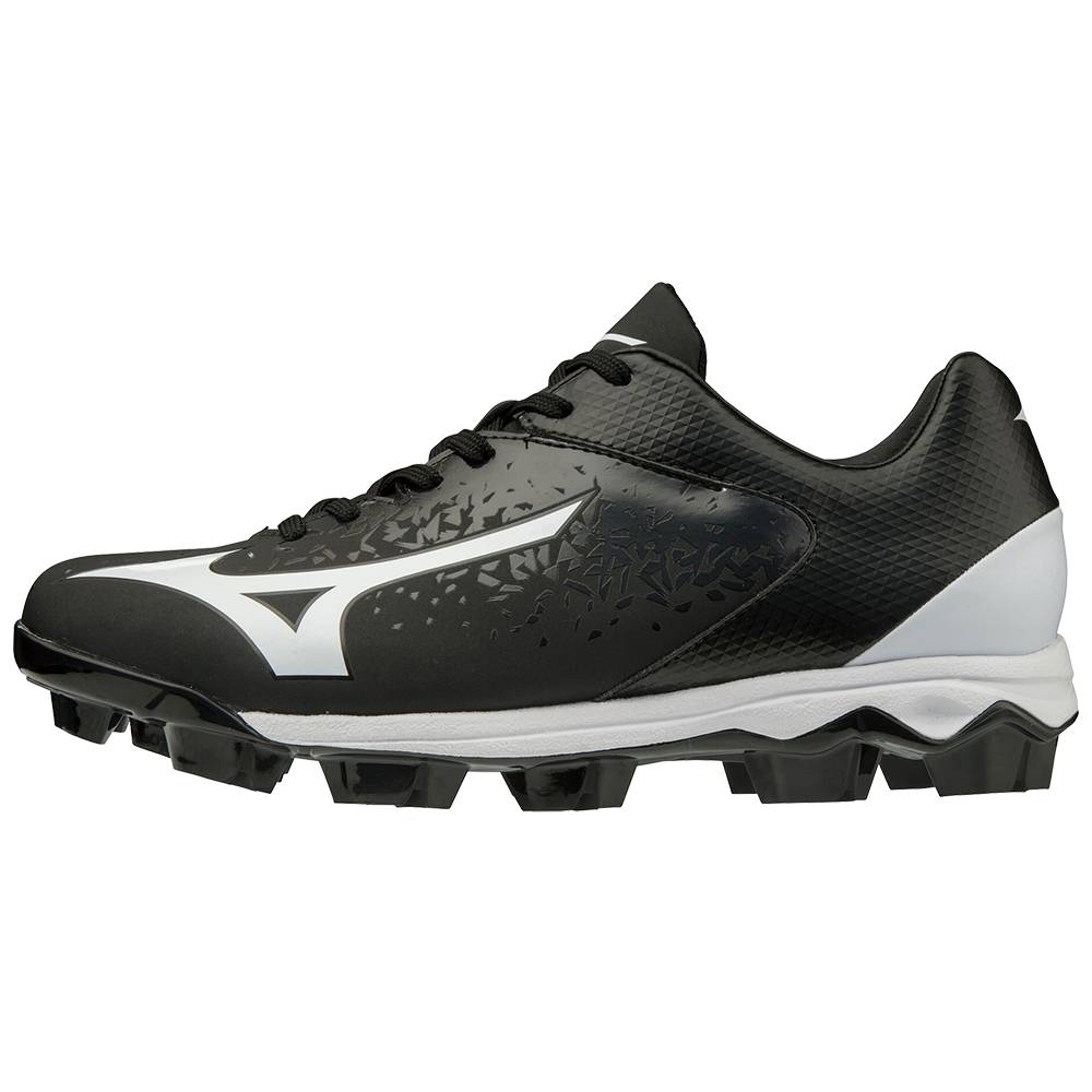 Womens Mizuno Finch Select Nine Molded Softball Cleats Black/White Philippines (JWRXMO239)